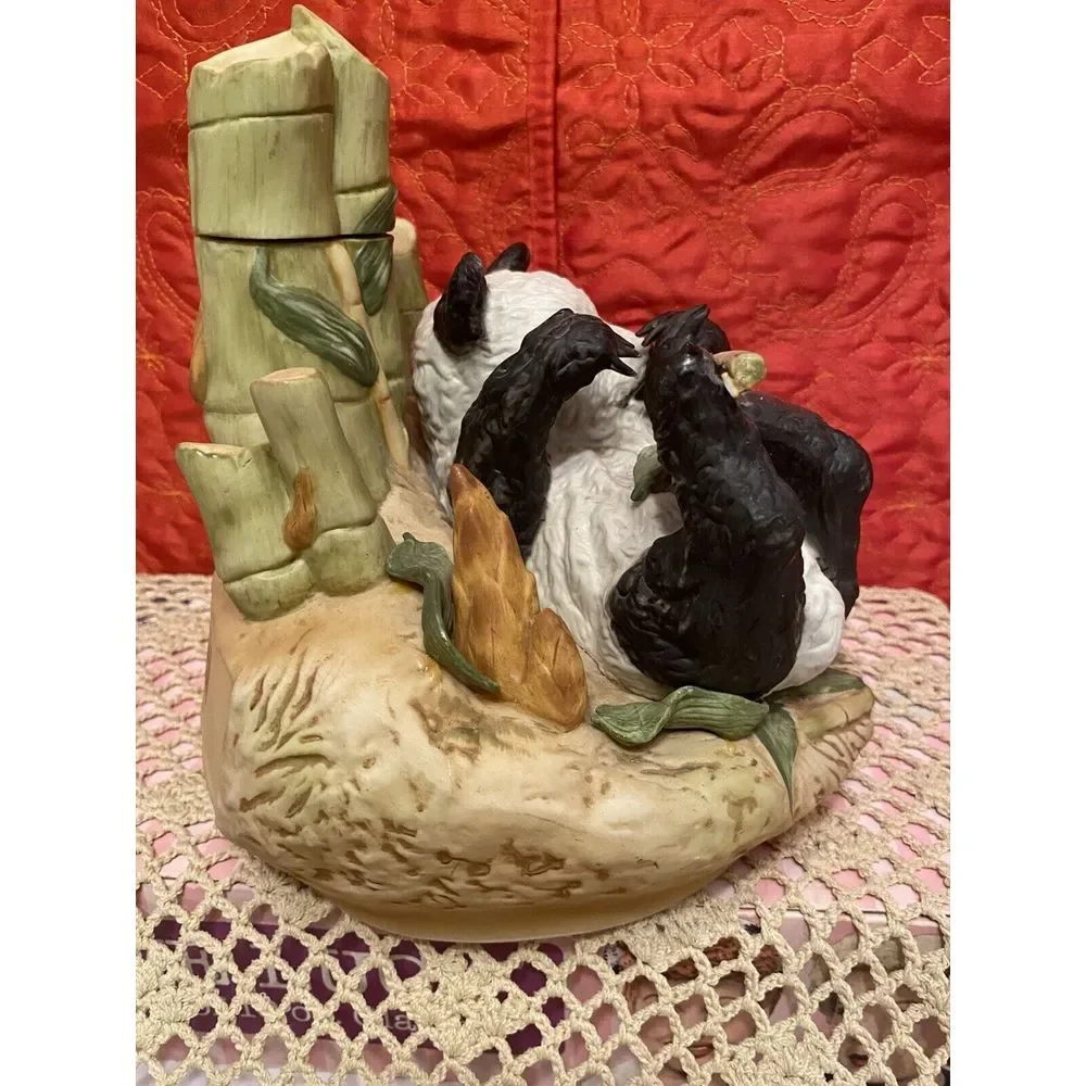 FAMOUS FIRSTS BABY PANDA PORCELAIN LIQUOR DECANTER - 8